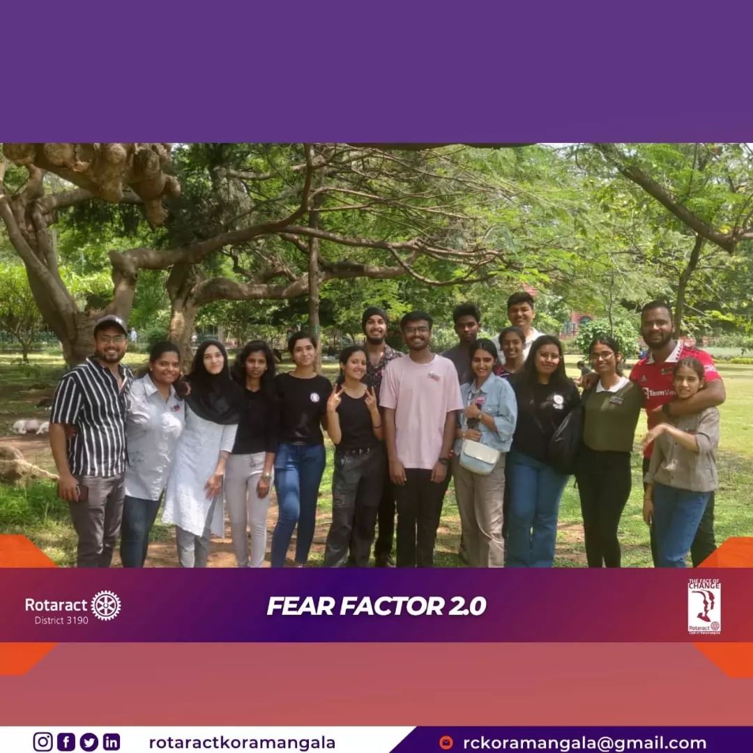 Rotaract Koramangala Bengaluru Fear Factor 2.0