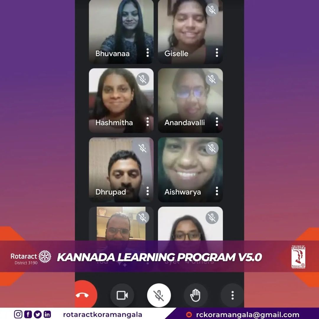 Rotaract Koramangala Bengaluru Kannada Learning Program v5.0