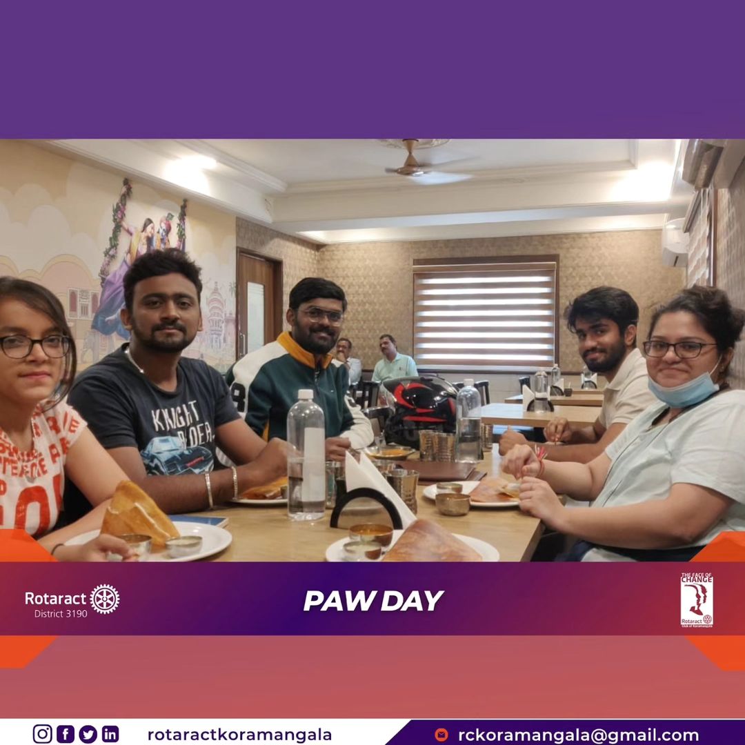 Rotaract Koramangala Bengaluru Paw Day