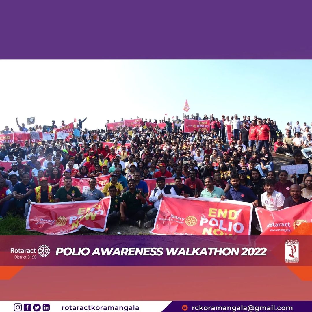 Rotaract Koramangala Bengaluru Polio Awareness Walkathon
