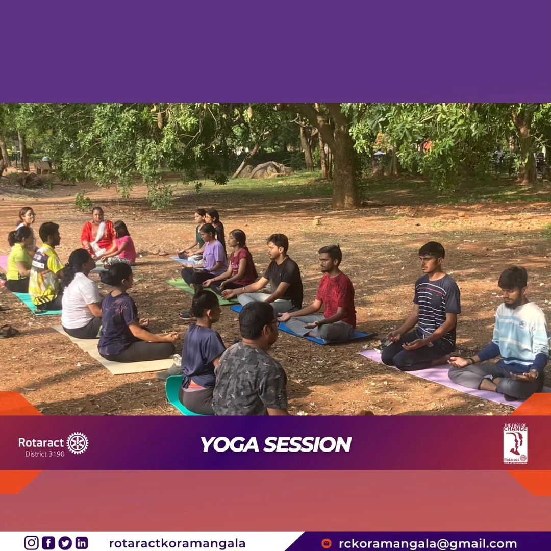 Rotaract Koramangala Bengaluru Yoga Session