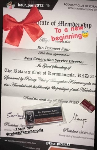 Rotaract Koramangala Bengaluru Showcase August 2020