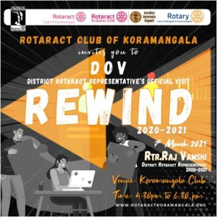Rotaract Koramangala Bengaluru Showcase March 2021