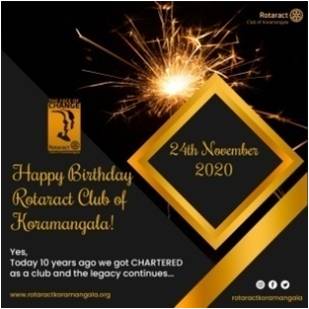 Rotaract Koramangala Bengaluru Showcase November 2020