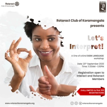 Rotaract Koramangala Bengaluru Showcase September 2020