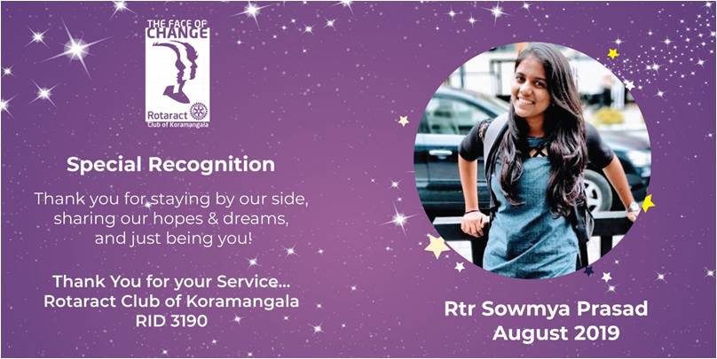 Rotaract Koramangala Bengaluru Showcase August 2019