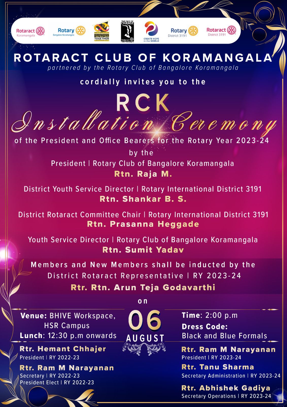 Rotaract Koramangala Bengaluru Showcase August 2020