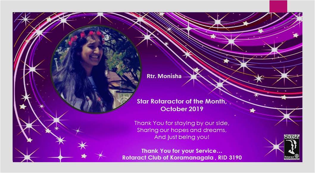 Rotaract Koramangala Bengaluru Showcase October 2019